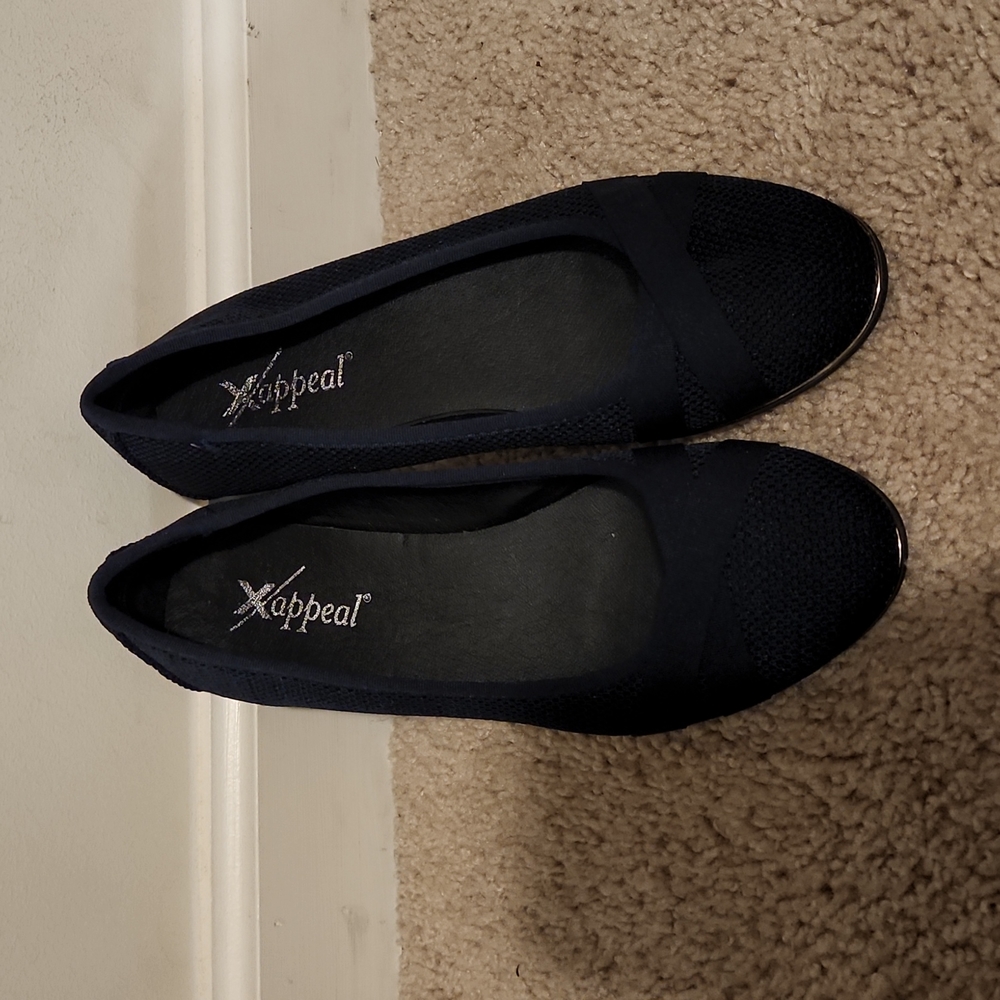 X appeal Women's Shoes size 7.5 in Navy Blue. Used once